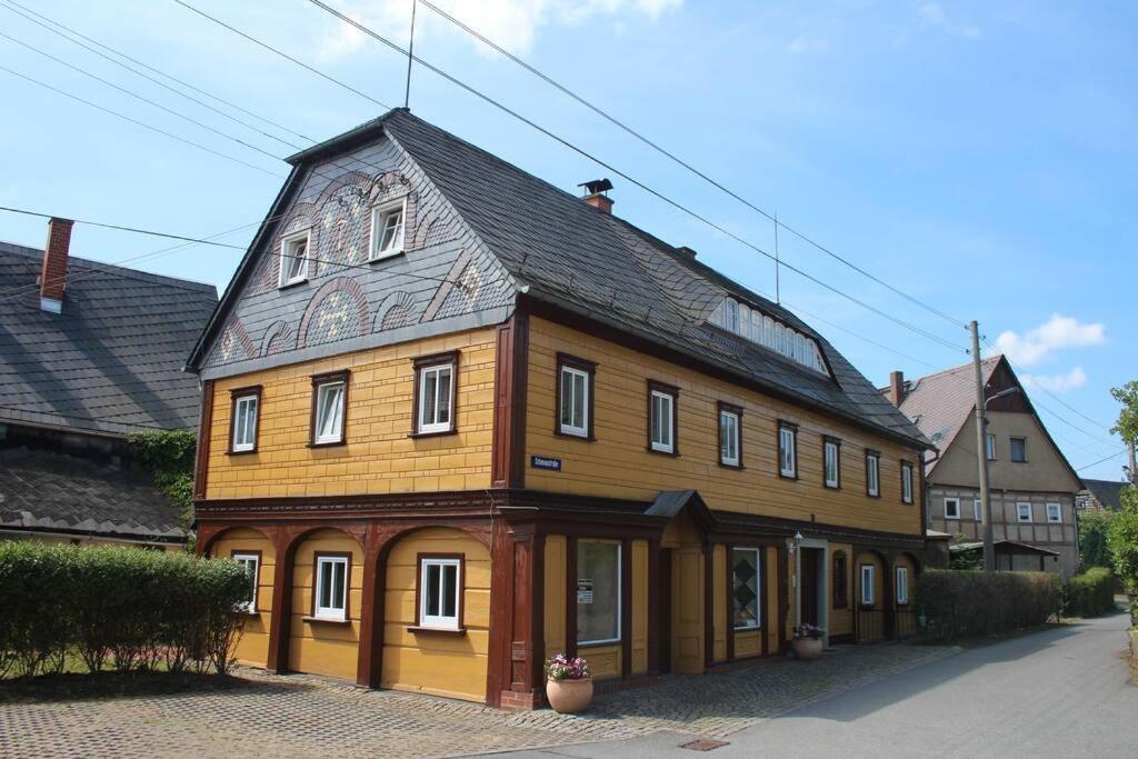 Rustikales Studio-Apartment Blockstube Im Haus Selma Großschönau Kültér fotó