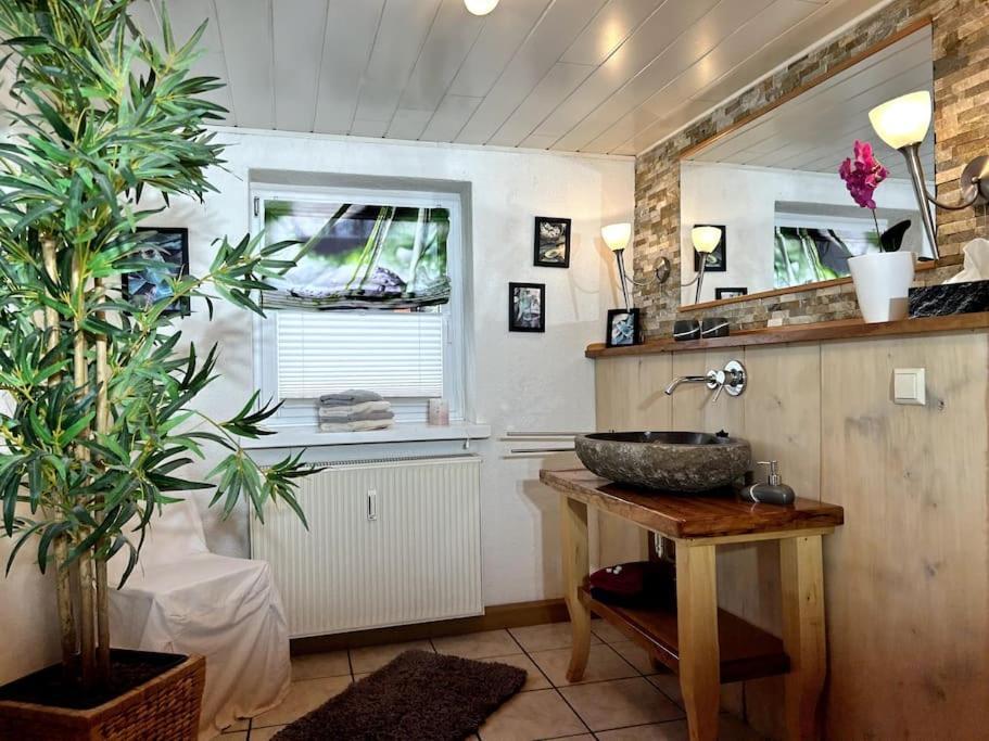 Rustikales Studio-Apartment Blockstube Im Haus Selma Großschönau Kültér fotó